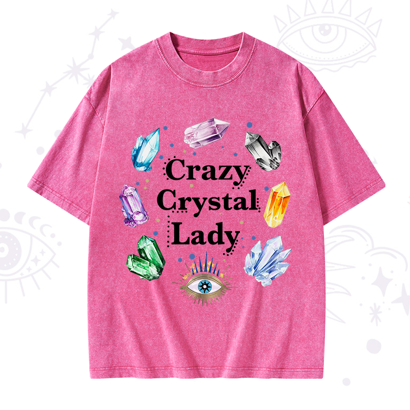 Crazy Crystal Lady Washed T-Shirt