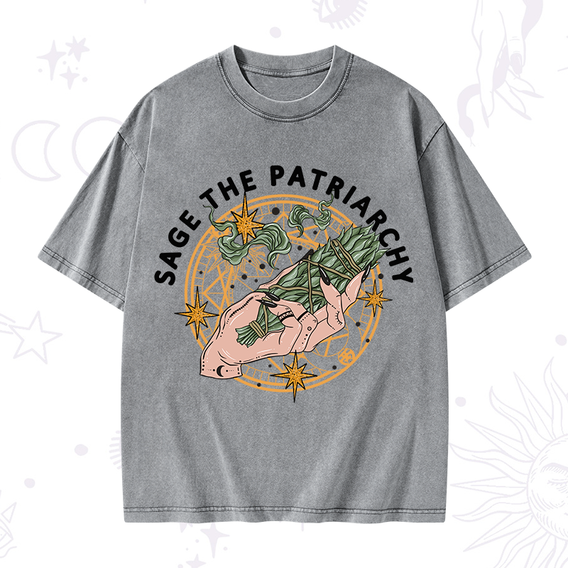 Sage The Patriarchy Washed T-Shirt