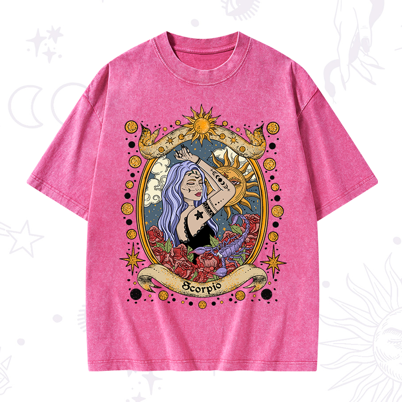 Scorpio Radiance Zodiac Washed T-Shirt