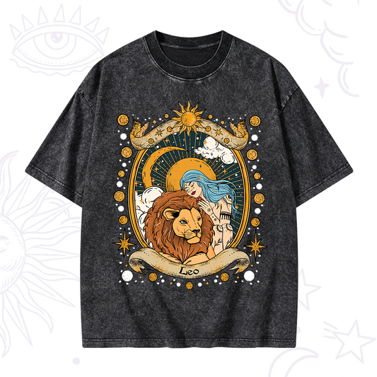 Leo Radiance Zodiac Washed T-Shirt