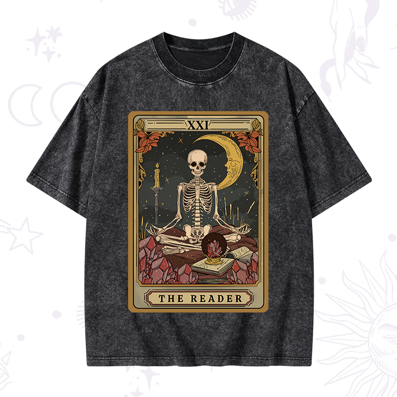 The Reader Tarot Washed T-Shirt