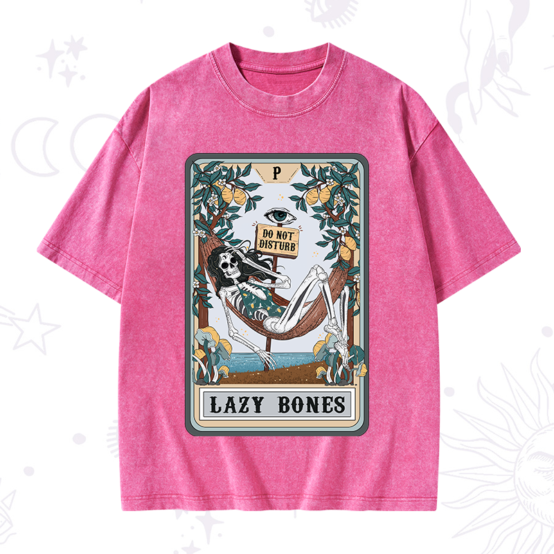 The Lazy Bones Tarot Washed T-Shirt