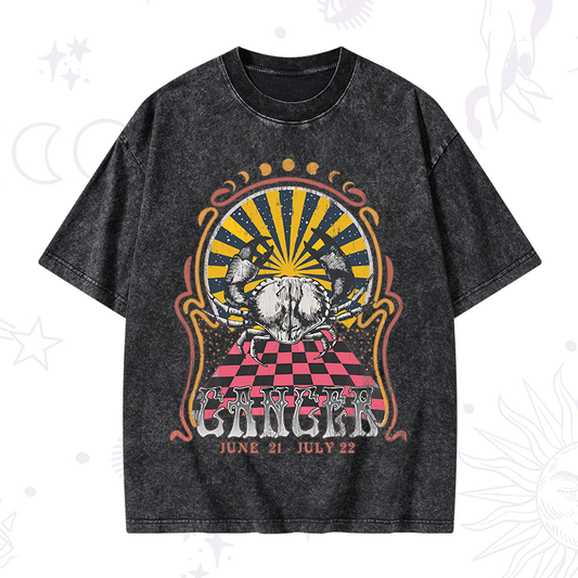 Cancer Crew Zodiac Washed T-Shirt