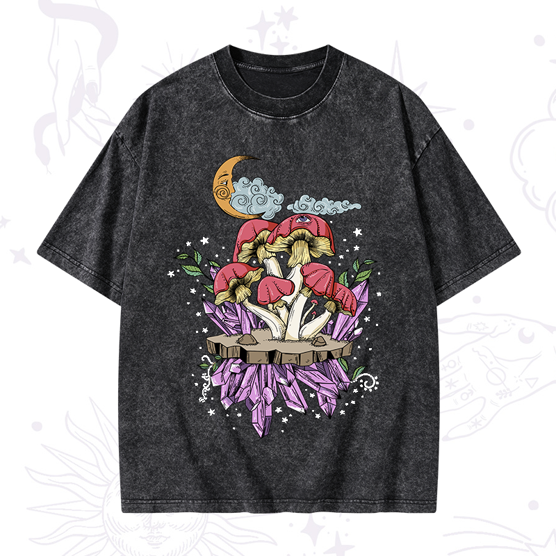 Fantasy Mushroom Washed T-Shirt