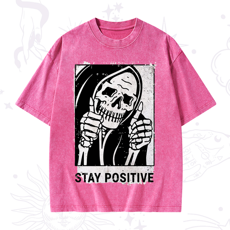 Stay Positive Washed T-Shirt