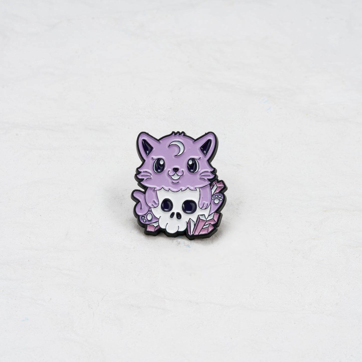 The Devil Cat With Skull Pin