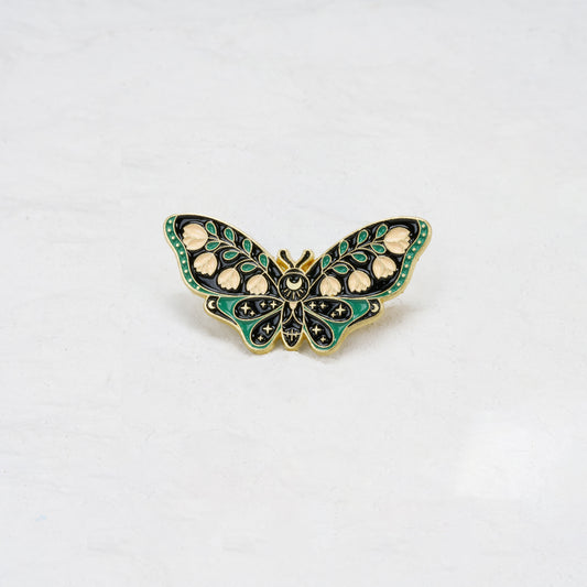 The Butterfly With Roses Pin