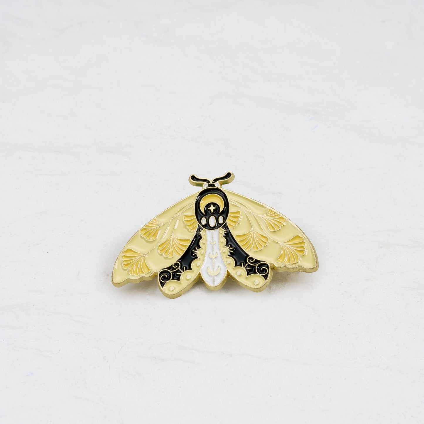 The Moth With Yellow Flowers Pin