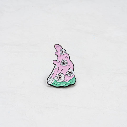 The Pizza with Eyeballs Pin