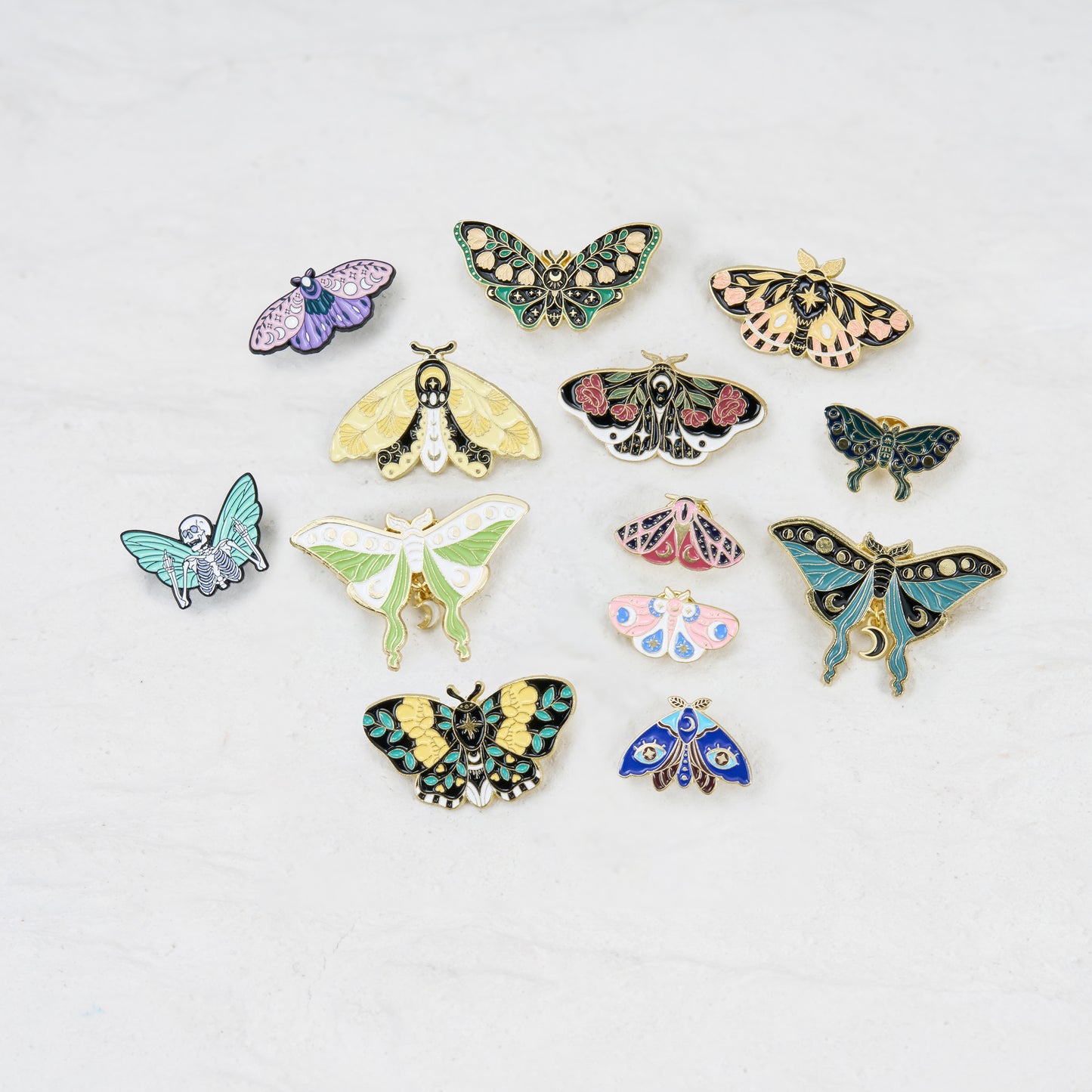 Starry Night Butterfly Pin