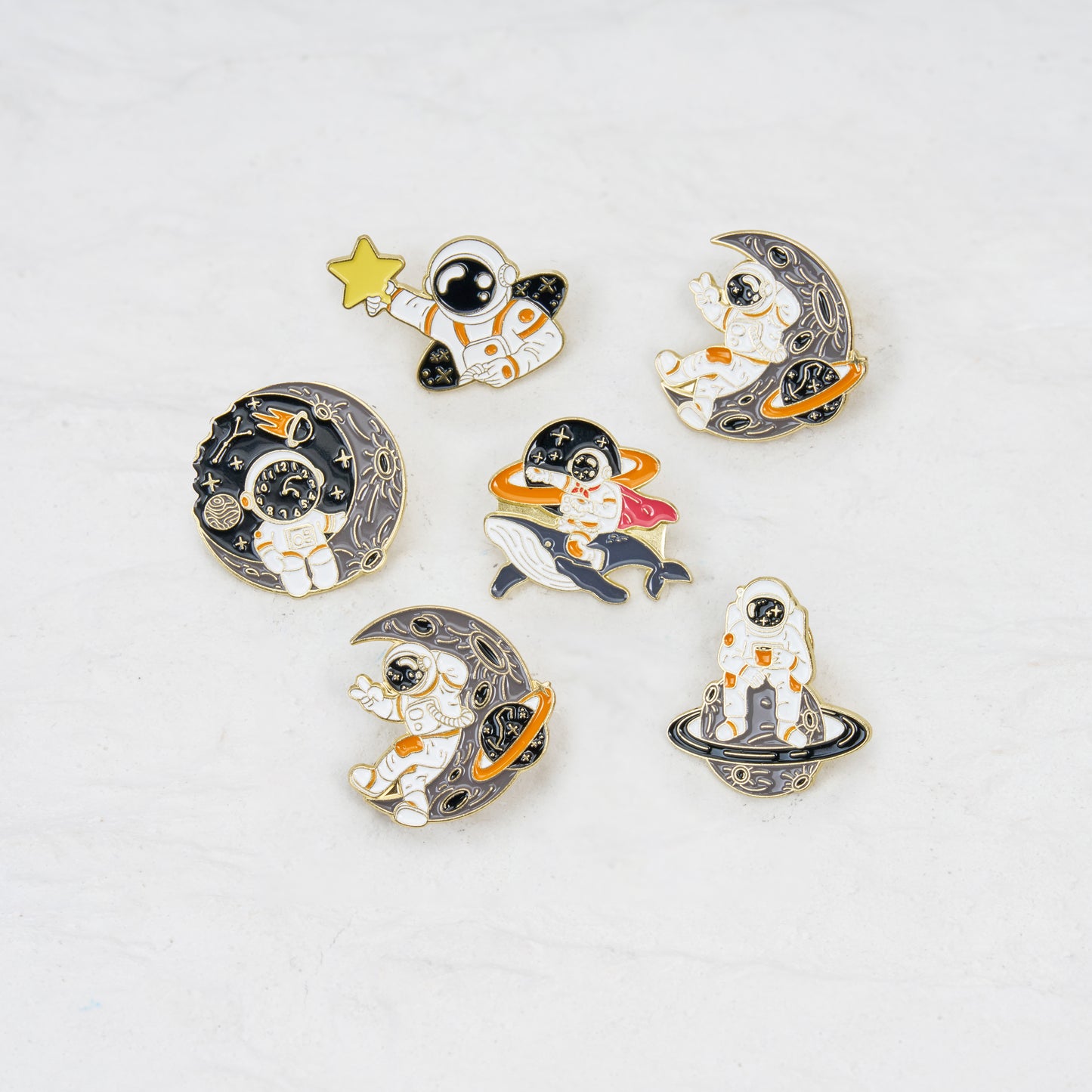 Star Sky Galaxy Astronaut Pin