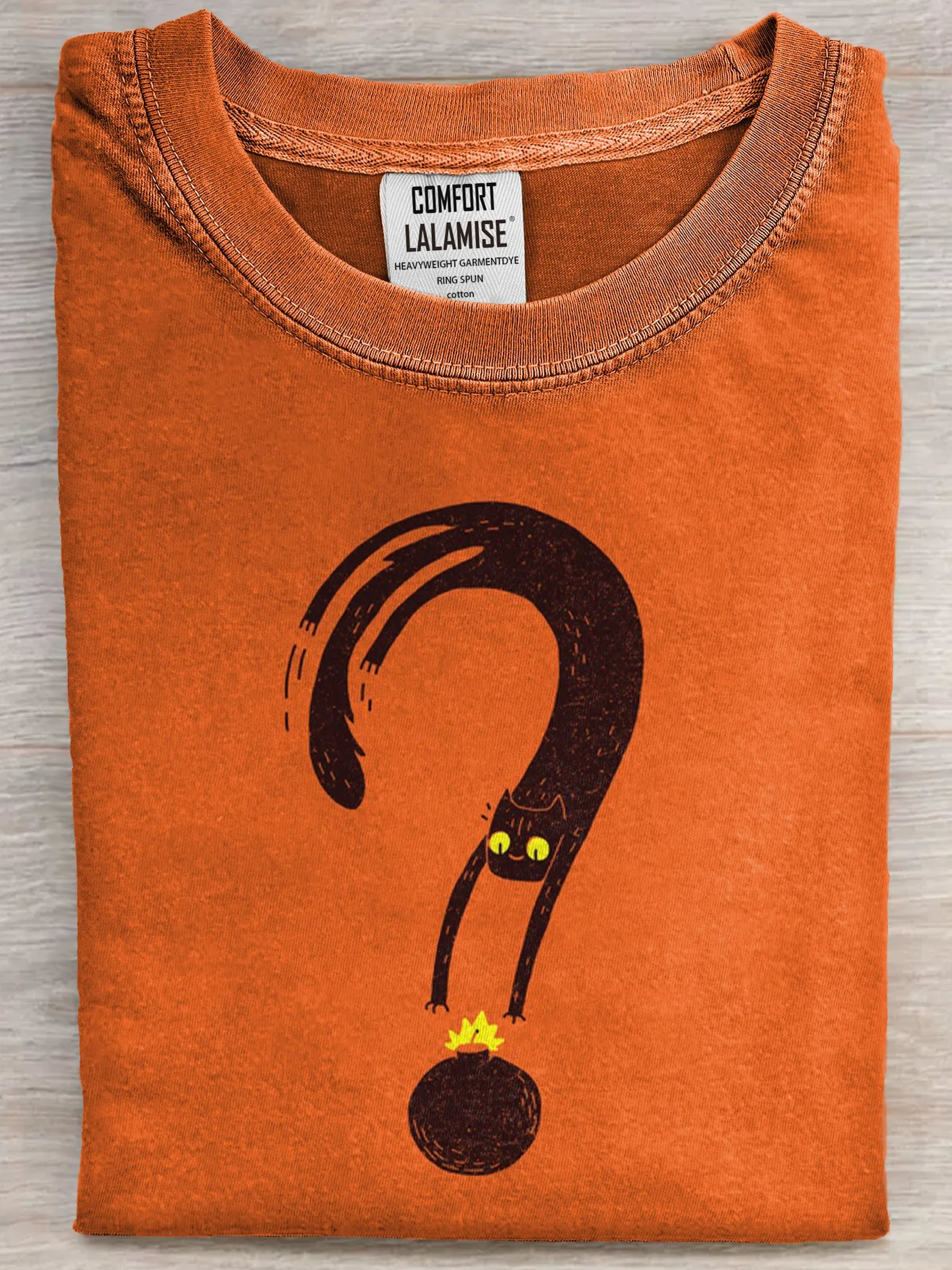 Mischievous Cat Bomb Graphic Tee