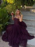 Strapless Corset Tulle Ball Gown