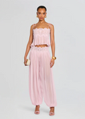 Lace Trim Cami Top & Wide Leg Pants Set