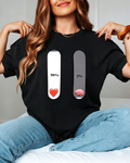 Heart Vs Brain Percentage Graphic Tee