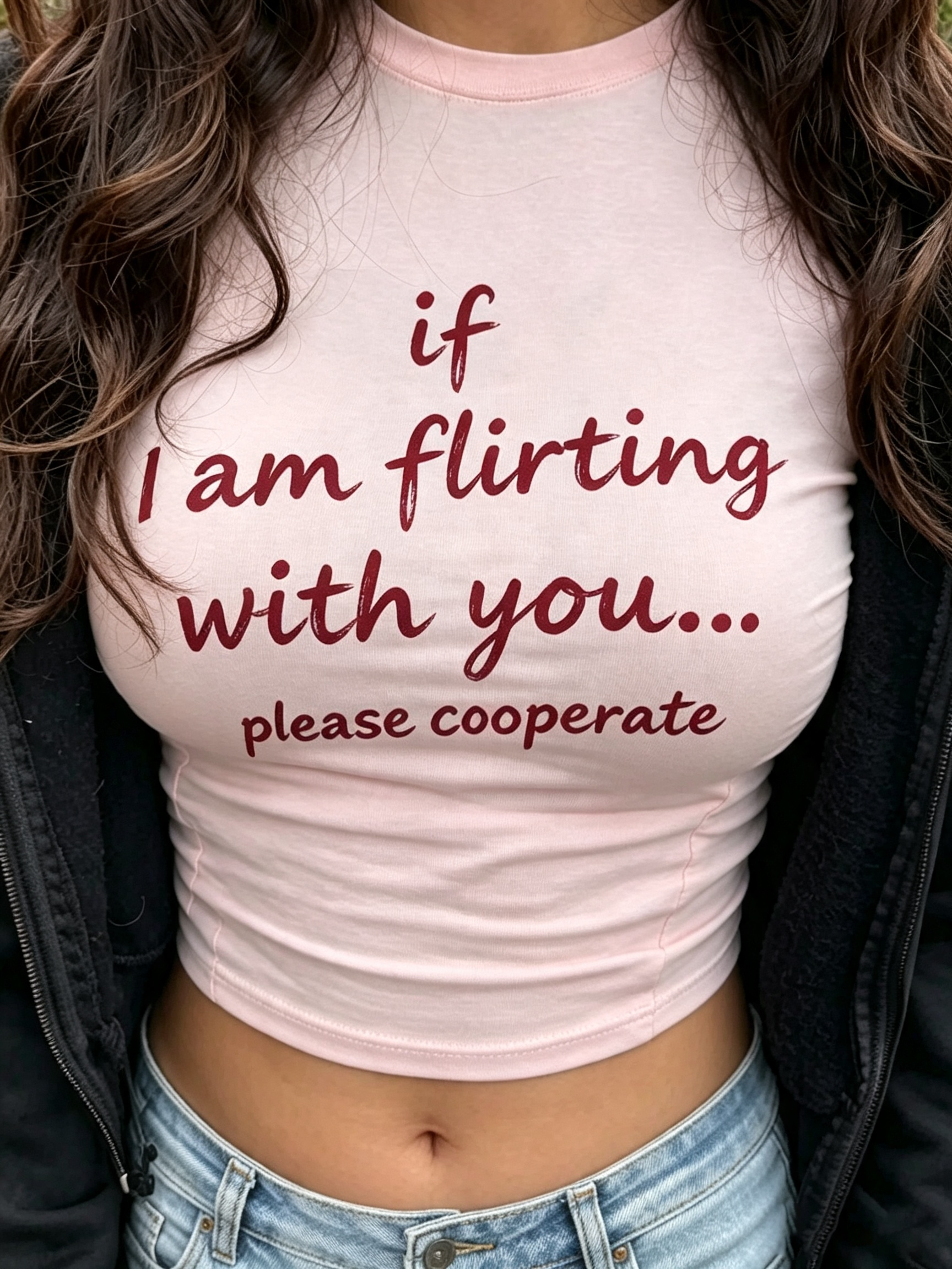 If I Am Flirting Please Cooperate Baby Tee