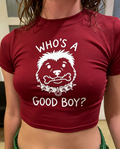 Who's A Good Boy Graphic Baby Tee