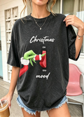 Grinch Christmas Mood Oversized Tee