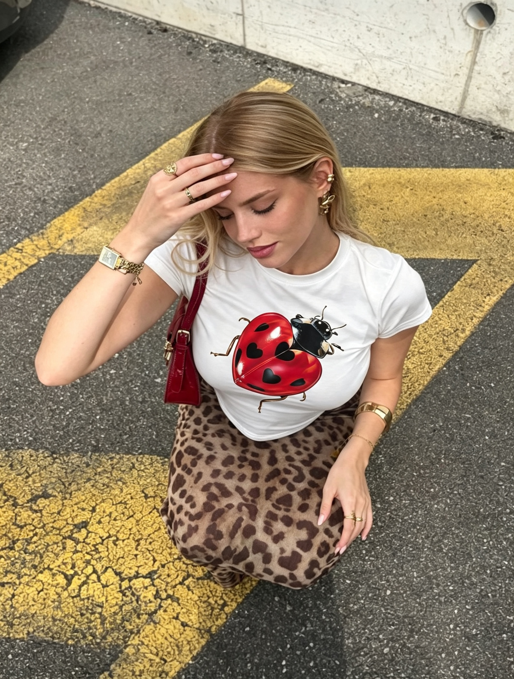 Ladybug Graphic Baby Tee