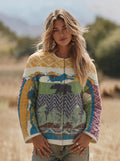 Bear Mountain Landscape Quilted Jacket