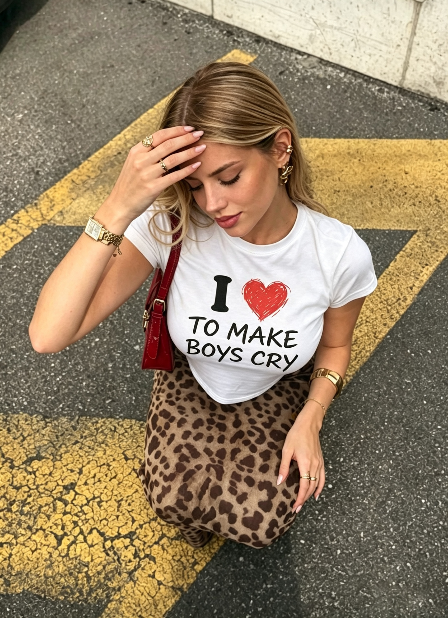 I Love To Make Boys Cry Graphic Baby Tee