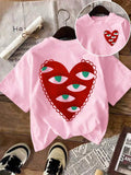 All-Seeing Eye Heart Graphic T-Shirt