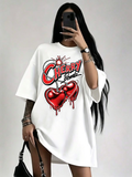 Cherry Bomb Graphic Oversized Tee