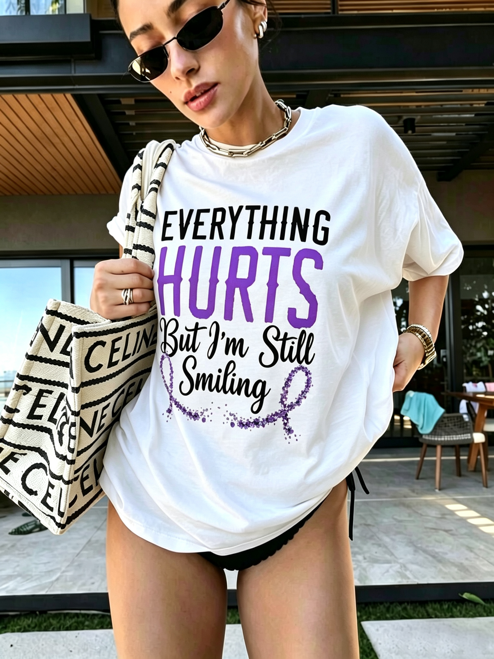 Everything Hurts But I'm Still Smiling Graphic Tee