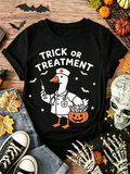 Nurse Goose Trick Or Treatment Graphic Tee