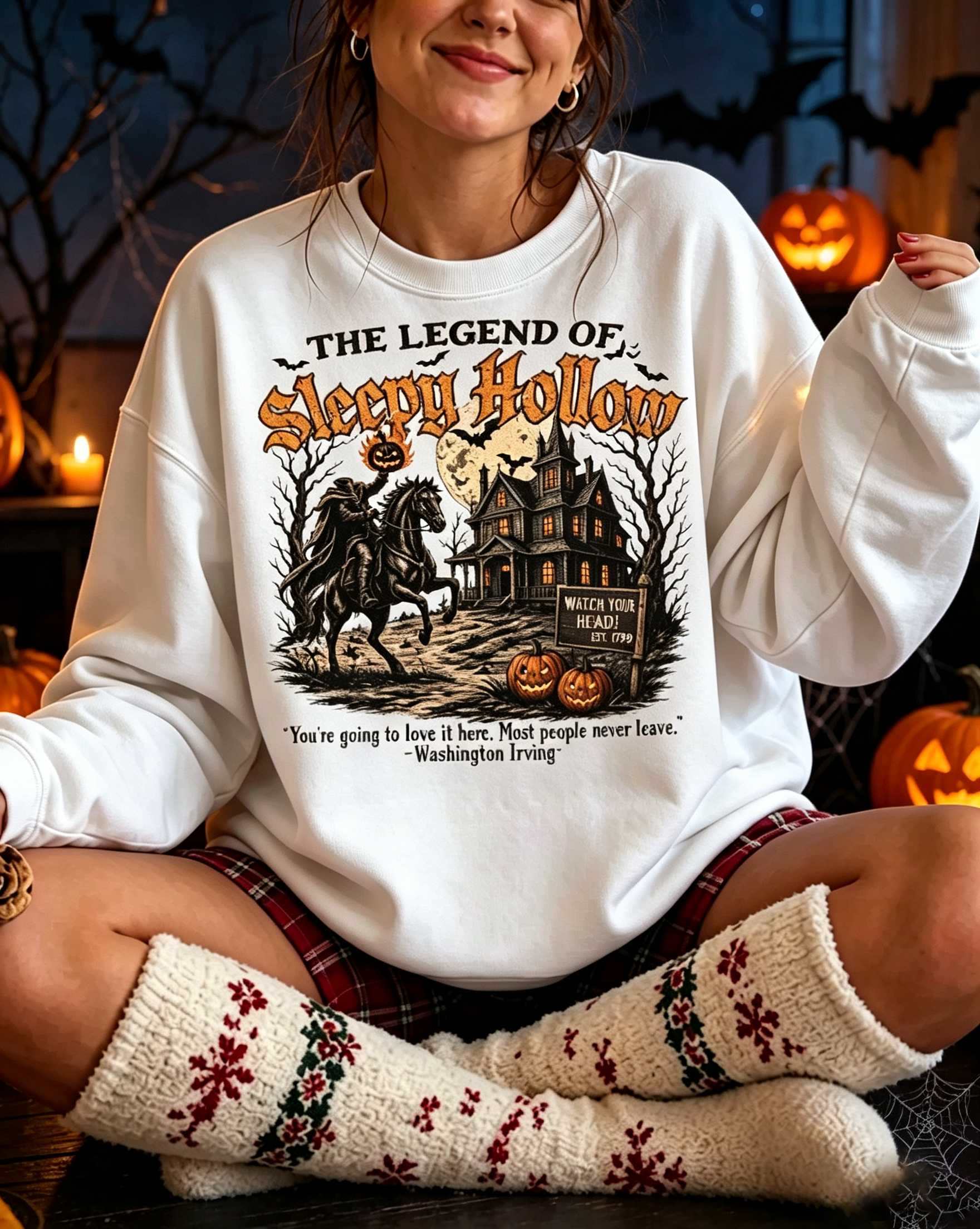 White The Legend Of Sleepy Hollow Sweatshirt