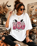 White Boo Halloween Oversized T-Shirt