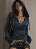 Navy Zip-Up Hoodie