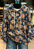 Blue Floral Paisley Hoodie