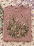 Pink Rabbit Floral Graphic Tee