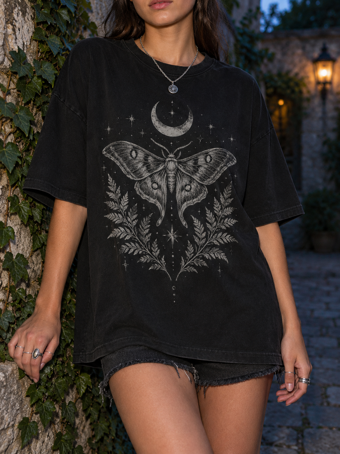 Black Moth Moon Graphic Tee