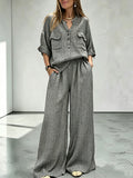 Classic Gingham Check Button-Down Two-Piece Set