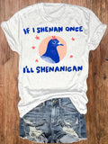 Shenanigan Pigeon Graphic T-Shirt