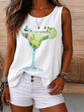 Cocktail Paradise Graphic Tank Top