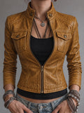 Tan Suede Fringe Western Jacket
