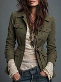 Navy Tailored Button Blazer