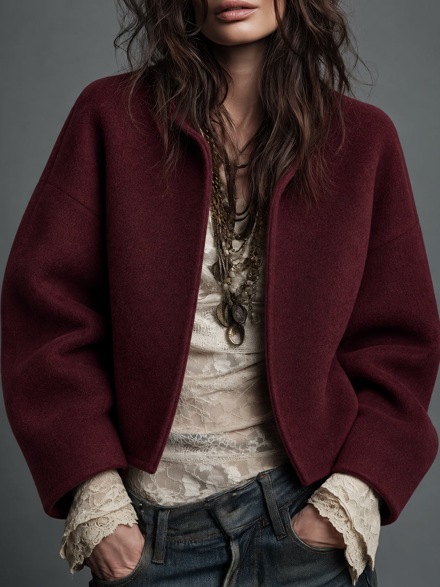 Distressed Brown Suede Blazer