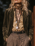 Olive Velvet Blazer