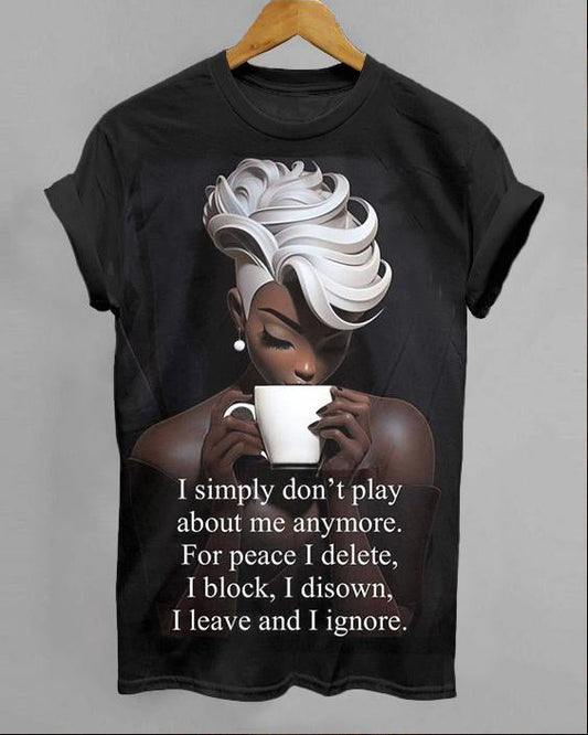 I Leave and I Ignore Unisex Short Sleeve Shirt