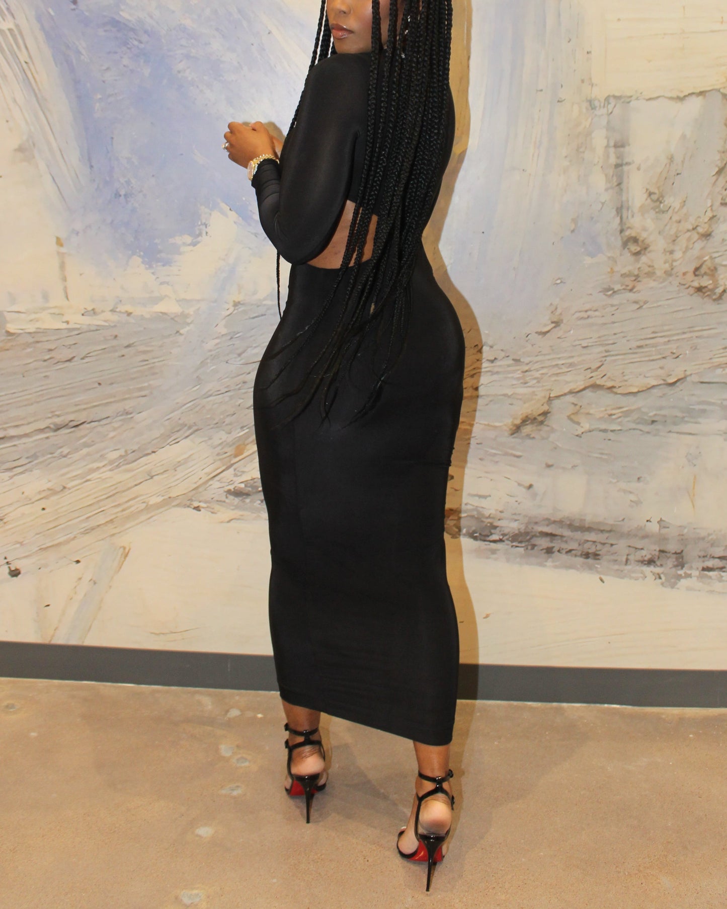 Make You Blush Cut Out Maxi Dress