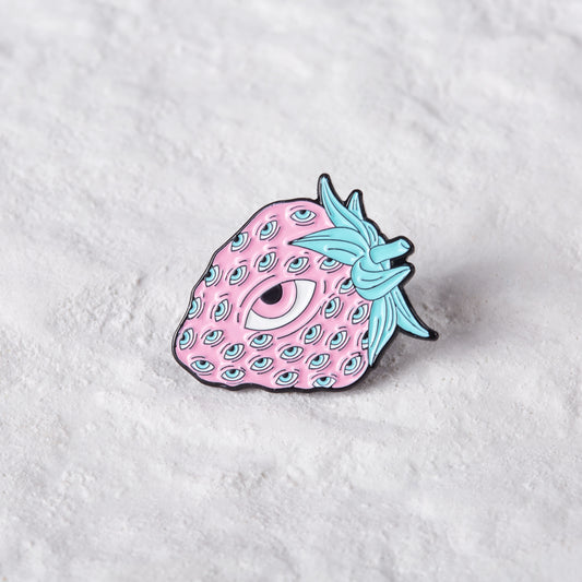 Evil Eye Strawberry Pin